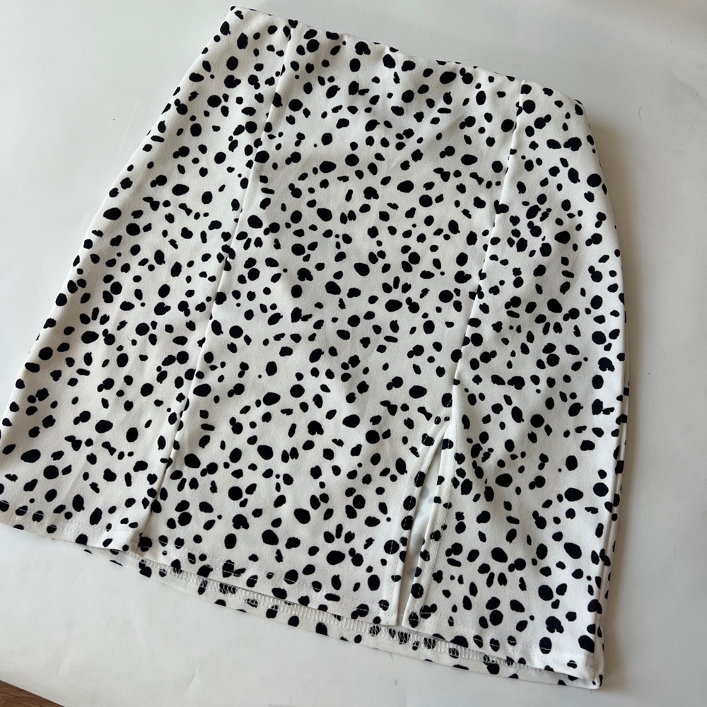 Cow print skirt